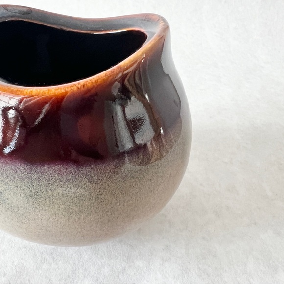 Japanese Sugar Bowl & Creamer Set Sango Nova Brown Stoneware Pottery 4933 - Picture 9 of 11